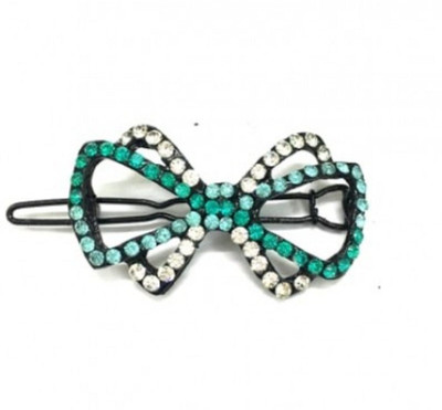 

Turqueesa Cute Bow Metal Hair Pin Clip - Dark Green Hair Clip(Multicolor)