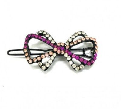 

Turqueesa Cute Bow Metal Hair Pin Clip - Pink Hair Clip(Multicolor)