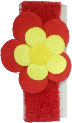 

CraftEra Red Flowers Kids Wide Soft Hair Bands Headwear for Girls Children Headbands Hair Accessories Head Band(Red)