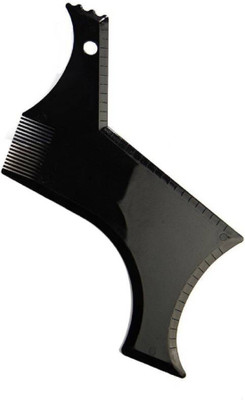 

Majik Professional All in One Beard Shaping Template Tool And Beard Comb For Men, Black