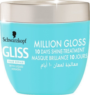 

Schwarzkopf Gliss Hair Repair with Liquid Keratin Million Gloss 10 Days shine Treatment 150 ml(150 ml)