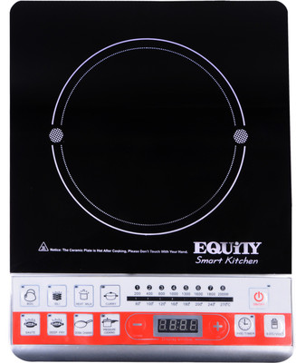 

Equity Red & Black Induction Cooktop(Black, Touch Panel)