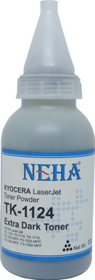 

NEHA TK-1124 FOR USE IN KYOCERA TK-1120,TK-1128,TK-1119,TK-1114,FS-1020MFP,FS-1025MFP,FS-1040MFP,FS-1060MFP Single Color Ink Toner(Black)