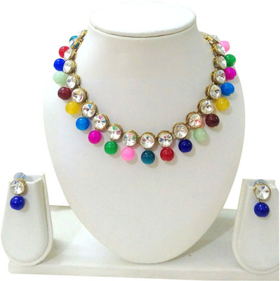 

JN Handicraft Metal Jewel Set(Multicolor, Multicolor)