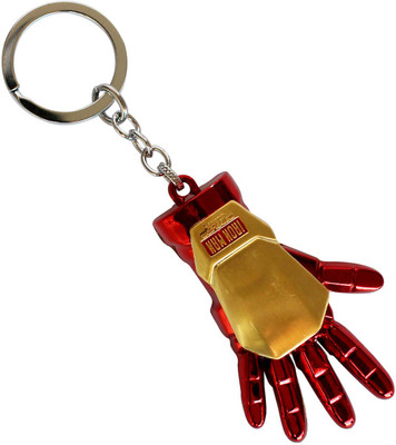 

FameUs Iron-Man Hand Miniature Key Ring - Marvel Avengers Metal Key Chain Collectible - Red::GoldenColor - 3.0 x 2.0 x 0.7 (Inches) Key Chain