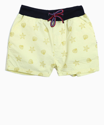 

Gini & Jony Short For Girl's Casual Printed Cotton(Light Green, Pack of 1, Navy(c656)