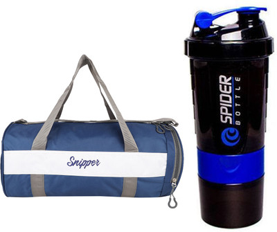 

Snipper Combo of Shoe Compartment Blue Bag and Shaker Purple Gym & Fitness Kit