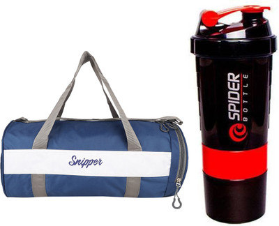 

Snipper Combo of Shoe Compartment Blue Bag and Shaker Red Gym & Fitness Kit