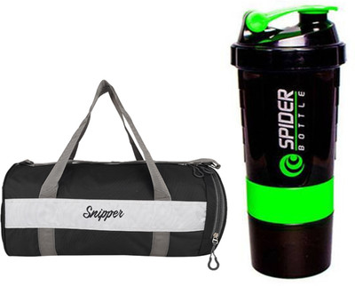 

Snipper Combo of Black Bag and Green Shaker Gym & Fitness Kit