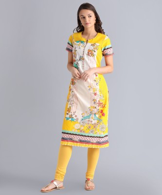 biba-women-printed-straight-kurtawhite-yellow