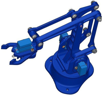 

Ayasa Robotic Arm With Gripper Diy Kit, All Nuts & Bolts Included, Servos Not Included.(Multicolor)