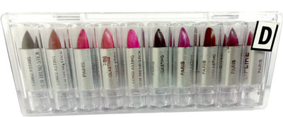 

ruby's collection 10 color lipstick-D(multicolor)