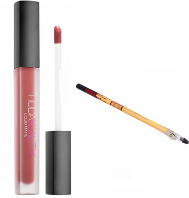 

Huda Beauty Professional Long lasting Liquid Matte Trophy Girl Colour Lipstick 3 Ml with Eye Kajal(Trophy Girl)