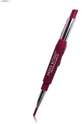 

Miss Rose 2 In 1 Lip Liner Pencil Lipstick Lip Beauty Makeup Waterproof Nude Color Cosmetics Lipliner Pen Lip Stick-04(Red)
