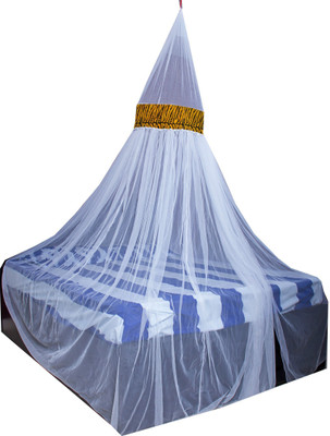 Creative Textiles Polyester Adults Washable HANGING MOSQUITO NET Mosquito Net(White, Ceiling Hung)