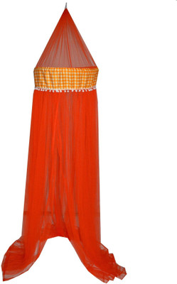 

Creative Textiles Nylon Kids Cots & Single Bed Mosquito Net(Orange)