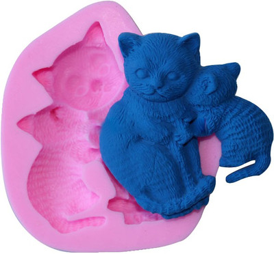 

Futaba Mum & Baby cat - Cup Fondant Decoration Mould(Pack of 1)