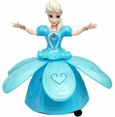 

welkins Dancing angel doll/girl/princess toy for kids with light and music(Blue)