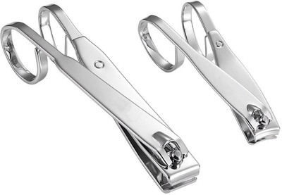 

Taslar Toenail & Grip Nail Cutter Clipper Set Sharp Stainless Steel Blade Set of 2