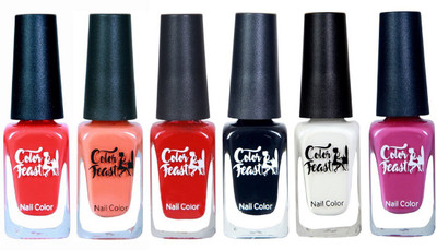 

MISS NAILS 11 ML MULTI COLOR COMBO Multi(Pack of 6)
