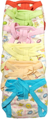 

Baby Shopiieee New Born Baby Cotton Hosiery Padded Premium Quality U Shape Nappies, Langot Washable Reusable Cotton Nappy (3-6 Months , Small Size, Multicolor