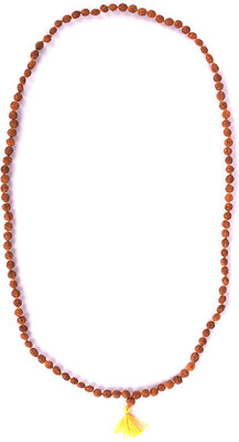 

DHarmik Rudraksha Mala 108 +1 Beads Silk Dori Necklace