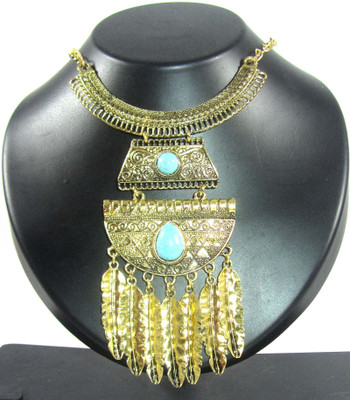 

AGS Collections oxidised jewellery - AGSYELOXI44_10918 Gold-plated Plated Alloy Necklace