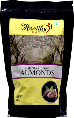 

HealthyFeast Natural California Almonds(500 g, Pouch)