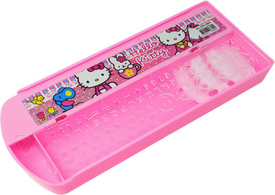 

Parteet pencil box pencil box Art Plastic Pencil Box(Set of 1, Pink)