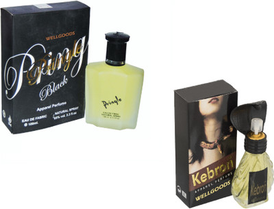 

Wellgoods Pack of (2) Attractive Black - Cobra kebron- 130ml Eau de Parfum - 130 ml(For Men & Women)