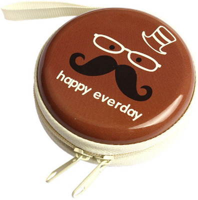 

FORE TREND Coin Pouch & Zipper Cable Earphone Storage Pouch Coin Purse(Brown)