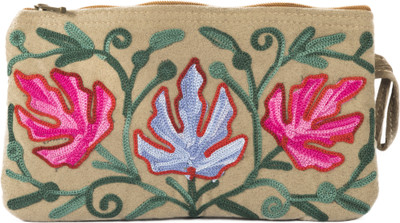 

MEHERKRITI Handcrafted Pouch with Kashmiri Embroidery Pouch(Multicolor)
