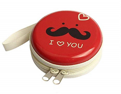 

FORE TREND Coin Pouch & Zipper Cable Earphone Storage Pouch Coin Purse(Red)