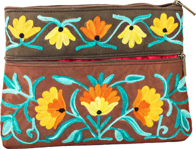 

MEHERKRITI Handcrafted Pouch with Kashmiri Embroidery Pouch(Multicolor)