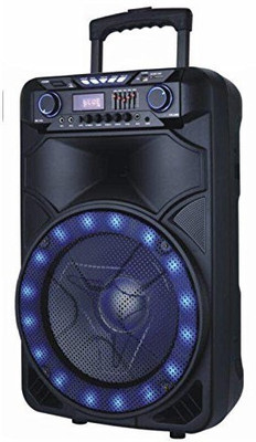 

Maxcart 15'' Portable Bluetooth Speaker System with Disco LED Light - FM Stereo/Radio,USB/SD card Input,Mic Input,Remote Control & Recording Outdoor PA System(220 W)