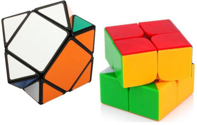 

M-Alive 2x2 High Speed Stickerless Rubik Cube & Ultra Smooth Magic Skewb Cube ( 2pcs )(2 Pieces)