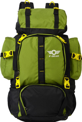 

F Gear Neutron Blk Grn Checks Rucksack - 50(Black, Green)