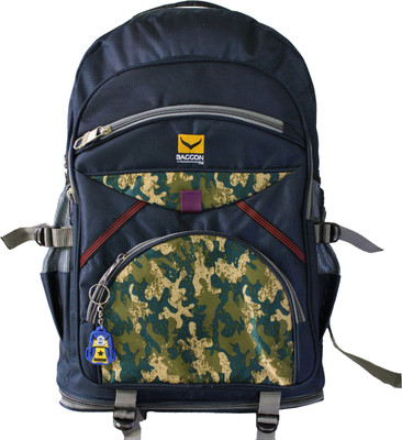 

BAGGON Blue Camouflage Rucksack Travel Trekking High End Bag Rucksack - 40 L(Blue)