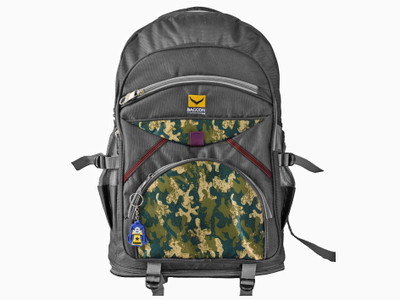 

BAGGON Grey Camouflage Rucksack Travel Trekking High End Bag Rucksack - 40 L(Grey)