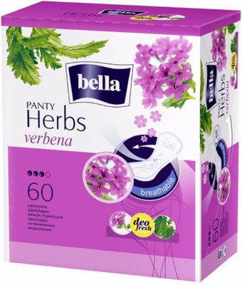 

BELLA Herbs Party-liners with Verbena - 60 Pieces (Pack of 2) Pantyliner(Pack of 120)