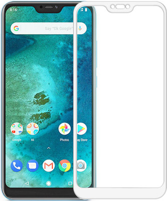 Karpine Edge To Edge Tempered Glass for Mi Redmi 6 pro(Pack of 1)