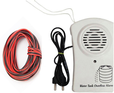 

BG Bazzar Gali Water Tank Over Flow Alert Alarm Musical Alarm With 15 Meter Long Wire ( Save Electricity and Save water ) Wired Sensor Security System