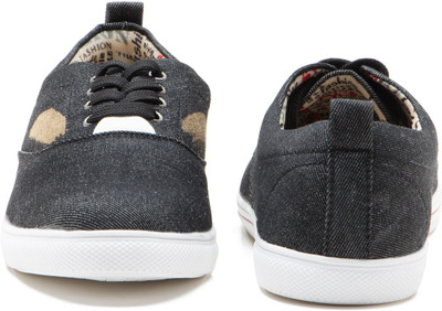 

Zixer Fancy Casual Shoes Canvas Shoes For Men(Black, Denim black