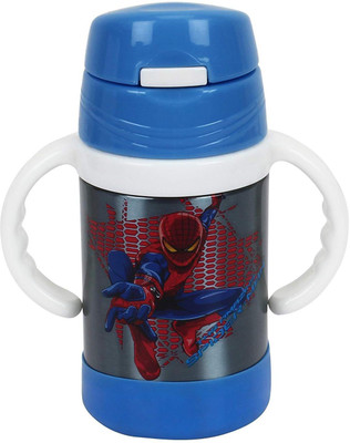 

WonderKart 210 ML Cartoon Printed Double Layer Stainless Steel Kids Sipper/Water Bottle - Blue(Blue)