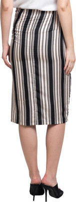 

Uptownie Lite Floral Print Women' Regular Black Skirt