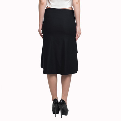 

Uptownie Lite Solid Women' Regular Black Skirt
