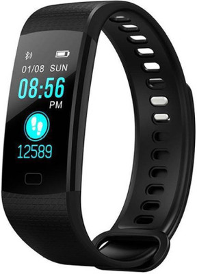 

Defloc Y5 Fitness Tracker HR,Activity Tracker With Heart Rate Monitor,Pedometer,Sleep Monitor(Black Strap, Size : Free Size), Black;blue;purple;red