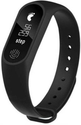 

BUYWELL M2 Fitness Band With Heart Rate Sensor Fitness Tracker Waterproof Band(Black Strap, Size : Free Size)