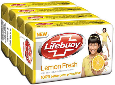 

Lifebuoy lemon fresh 125g (pack of 4)(125 g, Pack of 4)