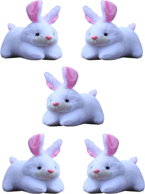 

SPD TEDDY SPD 5 Pics Soft Toys Cute Rabbit soft Push Toys For Kids Birthday/Home/Car Decoration & Valentine - 26.01 cm (Pure White) - 26.01 cm(White)